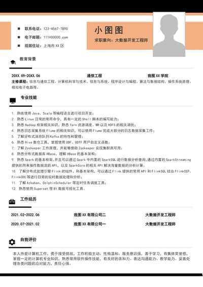 大气工程师个人简历模板word竞聘简历介绍