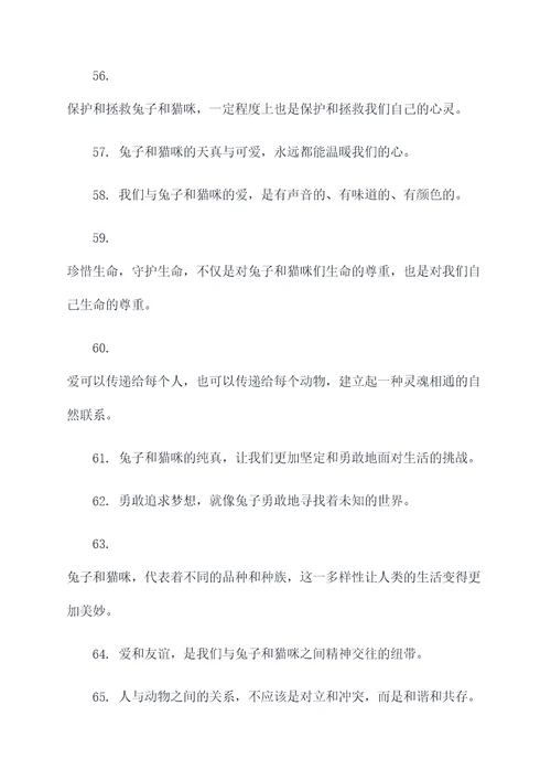 鲁迅兔和猫的名言名句