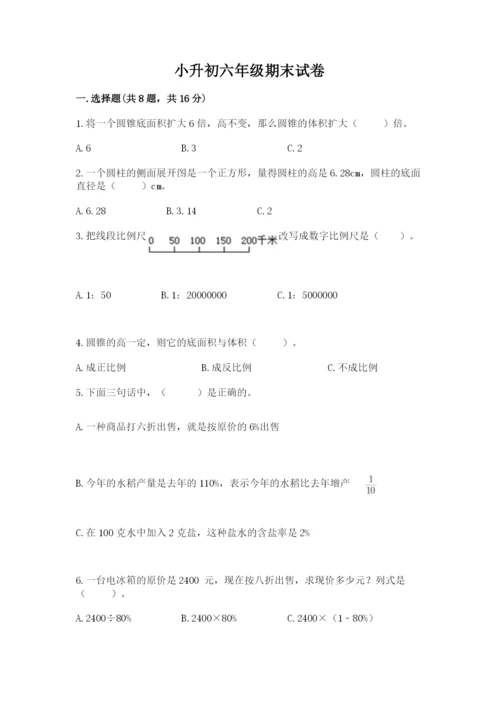 小升初六年级期末试卷（典优）.docx