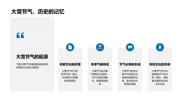 大雪节气知识讲解PPT模板