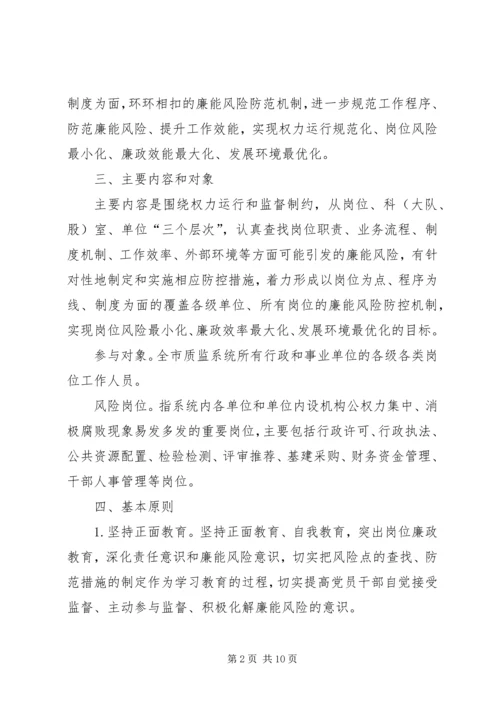 质监局廉能管理工作方案.docx