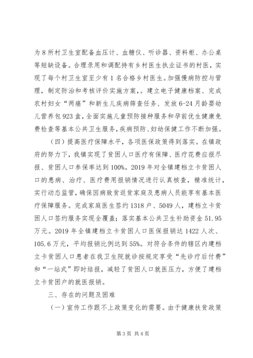 健康扶贫工作情况的报告.docx