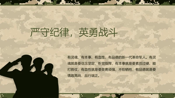 迷彩风部队军事工作总结汇报动态PPT