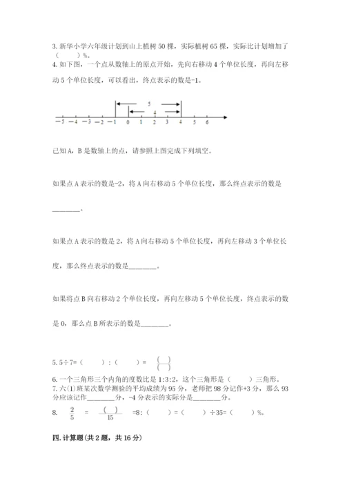 六年级下册数学期末测试卷精品（易错题）.docx