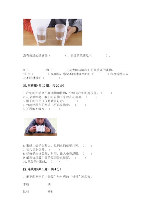 教科版二年级上册科学期末考试试卷精品附答案.docx
