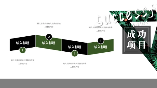 北欧风绿植时尚工作总结汇报通用PPT模板