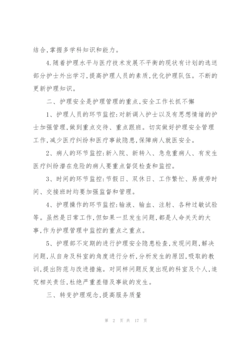 护士工作计划范文五篇精华.docx