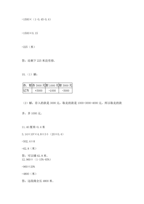 六年级小升初数学解决问题50道（综合题）word版.docx