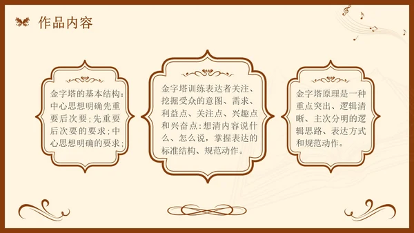 金字塔原理读书分享简约复古咖啡色