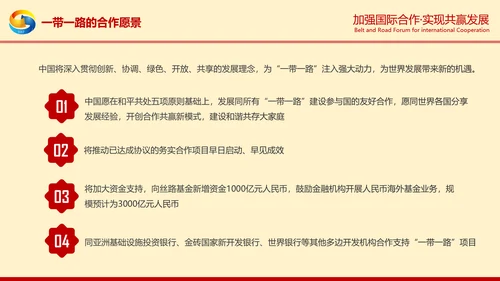 一带一路高峰论坛一带一路介绍PPT模板