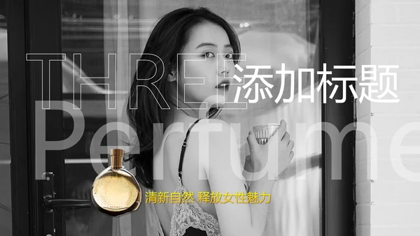 时尚大牌杂志风美妆产品发布通用PPT模板