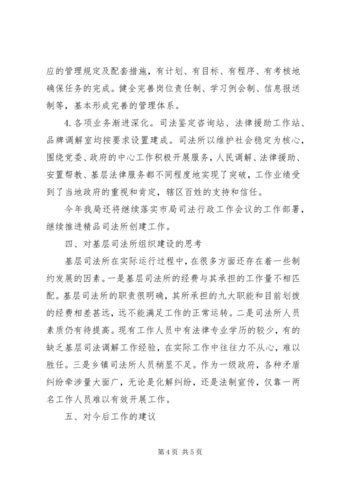 司法局基层组织建设调研报告.docx