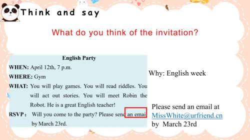 Unit3 My school calendar part B Read and write 课件(