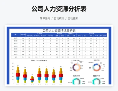 公司人力资源分析表