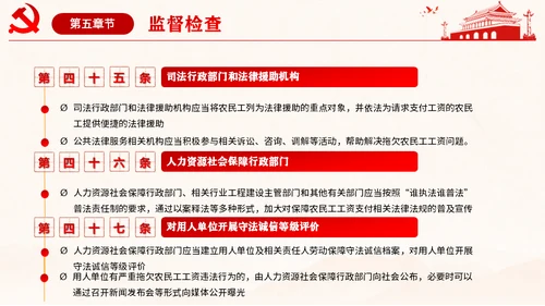 保障农民工工资通用PPT课件模板
