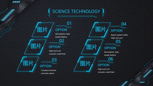 黑蓝科技创新未来年终工作总结PPT