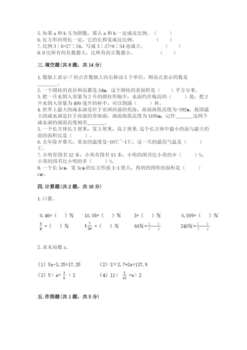 北京版六年级下册数学期末测试卷（夺冠）.docx