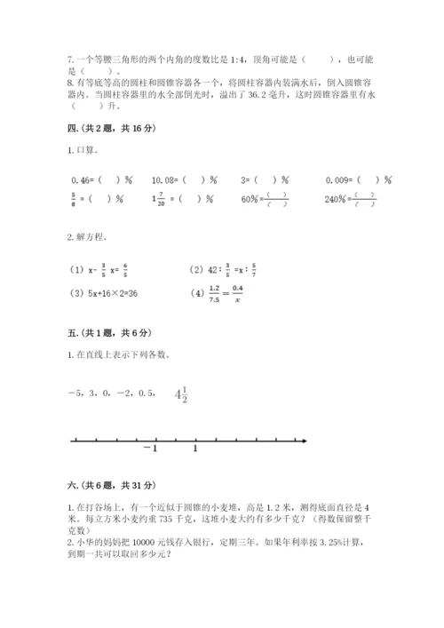 苏教版小升初数学模拟试卷（精练）.docx