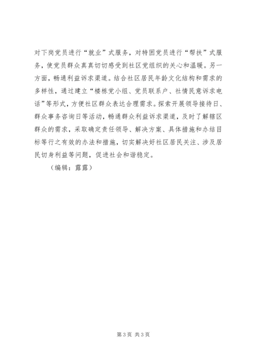 社区党组织统筹领导作用发挥情况调查与研究 (2).docx