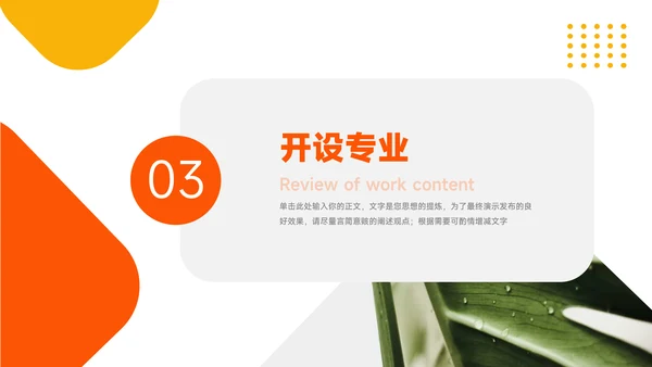 橙色高端简洁高校招生简章PPT模板