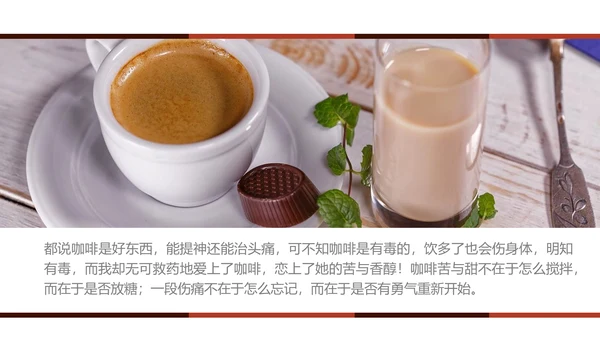 休闲下午茶美味咖啡厅介绍咖啡介绍PPT模板