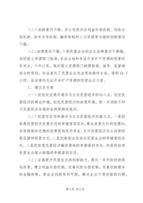 充分发挥国土资源职能作用进一步提升非公有制经济发展水平.docx