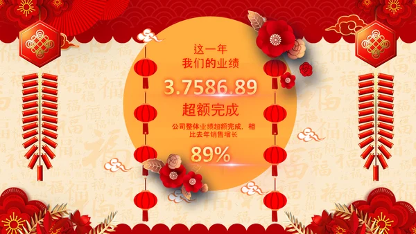 2021开门红联欢晚会赢战牛年震撼公司年会颁奖典礼ppt