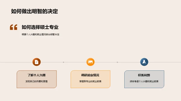 硕士生涯：就业与选择