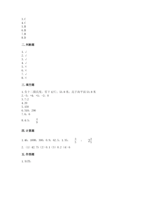 北师大版小学数学六年级下册期末检测试题【名校卷】.docx
