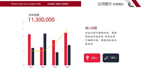 简约商务风企业公司简介宣传PPT模板