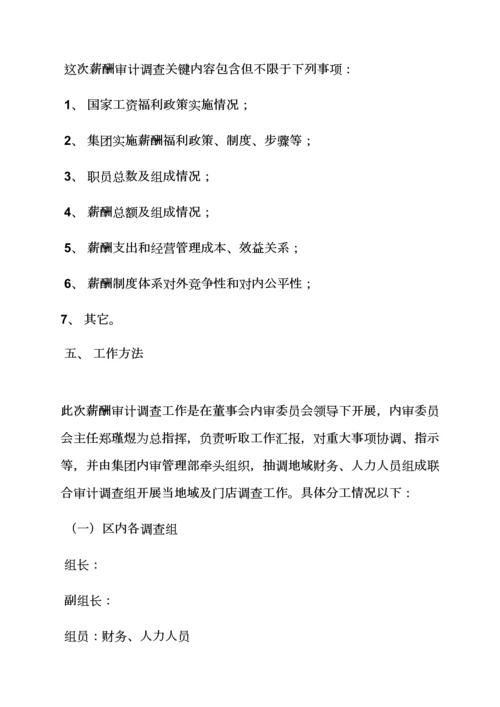 活动专项方案之薪酬审计工作专项方案.docx