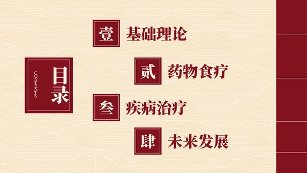 简约高级拟物国风书籍中医宣传PPT模板