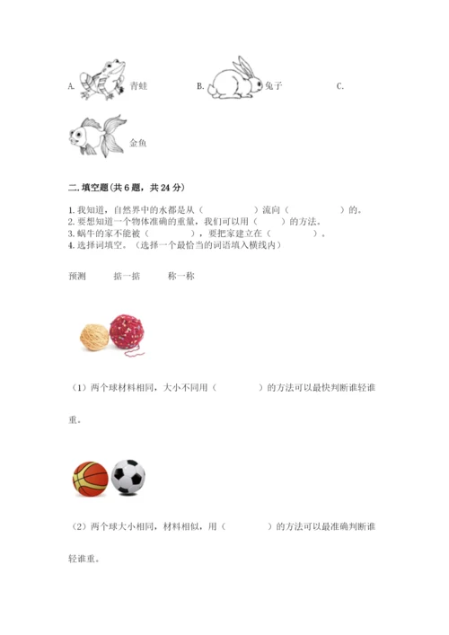 教科版一年级下册科学期末测试卷【研优卷】.docx