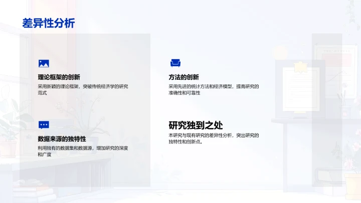 经济学答辩报告PPT模板