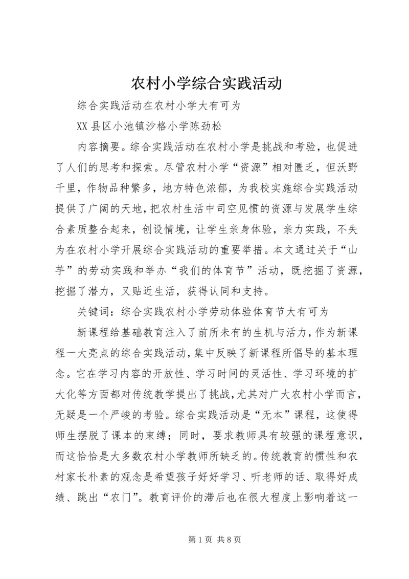 农村小学综合实践活动 (3).docx