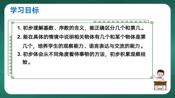 人教版一年级上册3.3 第几课件(共22张PPT)