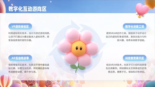 彩色3D风儿童节通用PPT模板