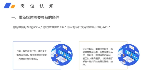 新媒体运营岗位求职个人简历通用PPT模板