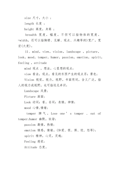 成人高考英语专升本知识点总结.docx