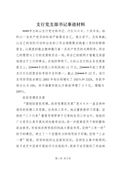 支行党支部书记事迹材料.docx