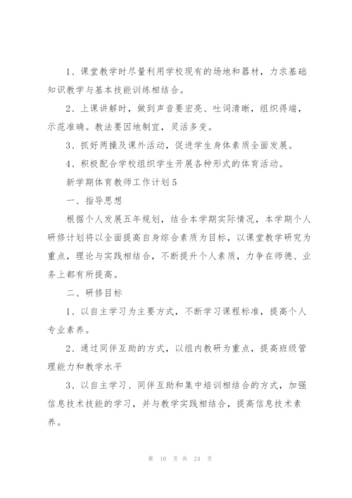 新学期体育教师工作计划10篇.docx