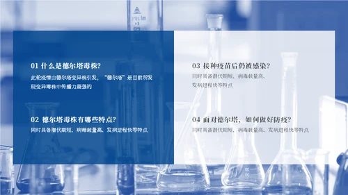 德尔塔病毒预防医学知识通用PPT模板