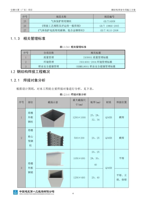 钢结构焊接施工方案(最终版)-15119.docx