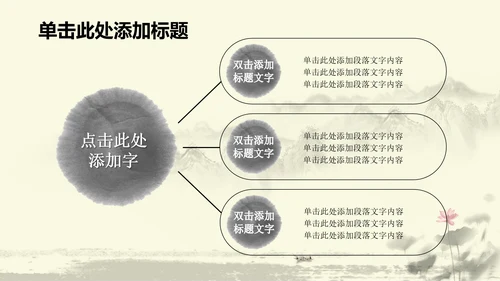 水墨中国风中医足疗ppt动态模板