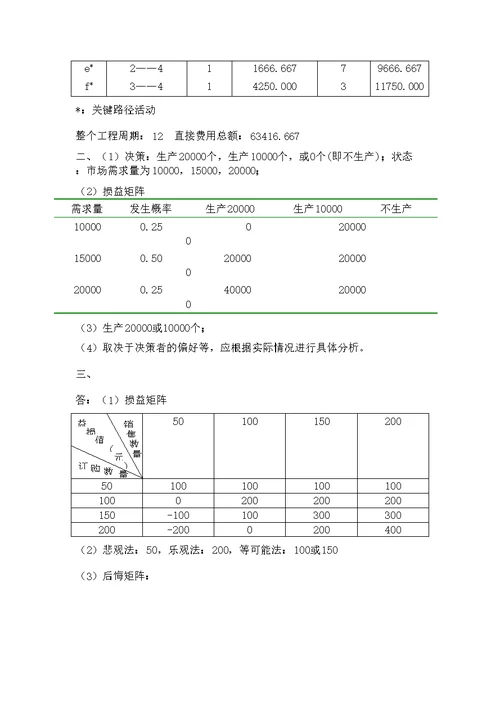 运筹学天津大学作业答案