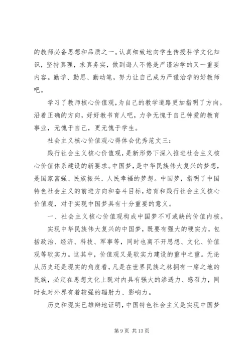 社会主义核心价值观心得体会优秀范文.docx