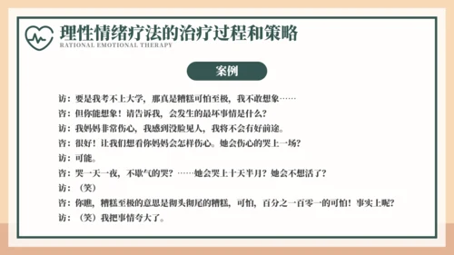 释放情绪理性情绪疗法宣传PPT模板