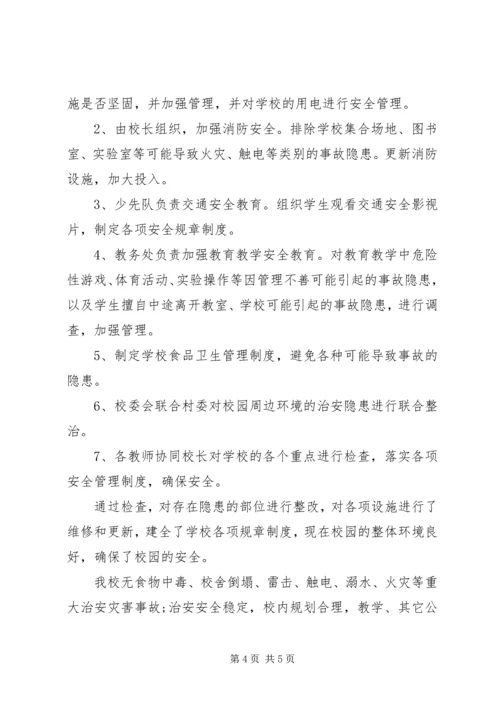 学校安全工作自查报告 (13).docx