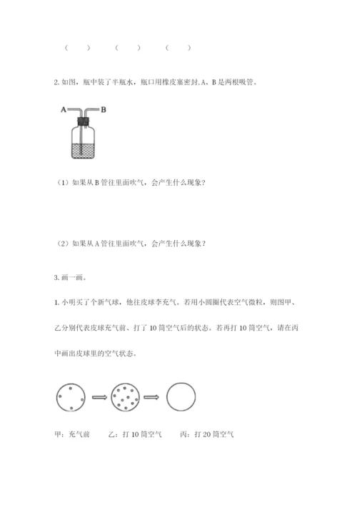 教科版三年级上册科学《期末测试卷》ab卷.docx