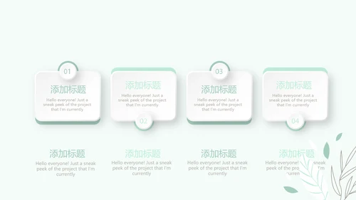 绿色小清新护士长年年终总结动态PPT